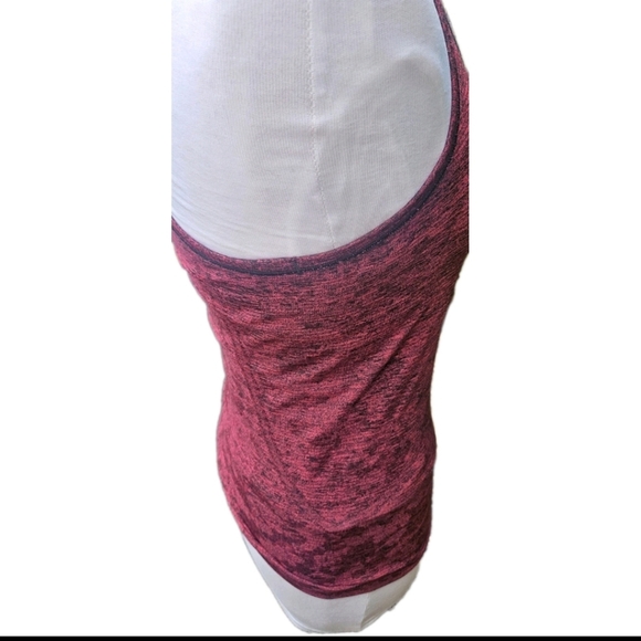 Lululemon Heathered Burgundy Stretch Swiftly Tech Racer Back Tank Top Size M - Picture 2 of 5